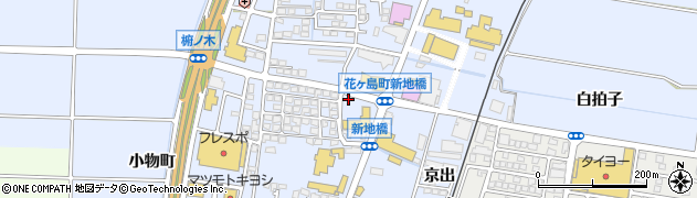 宮崎県宮崎市花ケ島町（新地橋）周辺の地図