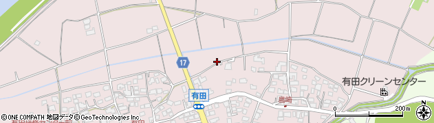 宮崎県宮崎市有田周辺の地図