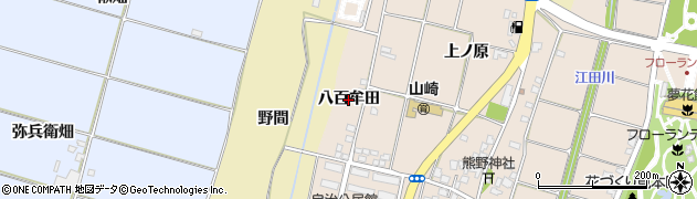 宮崎県宮崎市山崎町（八百牟田）周辺の地図