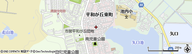 宮崎県宮崎市平和が丘東町周辺の地図