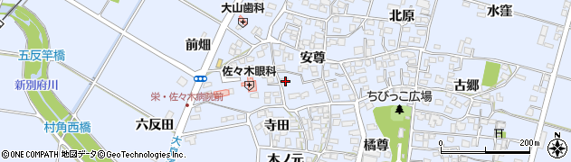 宮崎県宮崎市村角町安尊2044周辺の地図