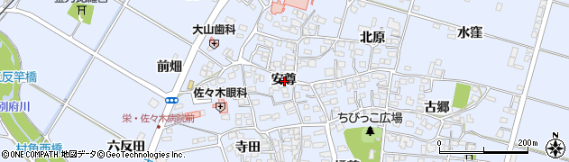 宮崎県宮崎市村角町安尊周辺の地図