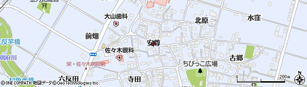 宮崎県宮崎市村角町（安尊）周辺の地図