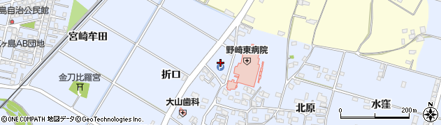 宮崎県宮崎市村角町（北田）周辺の地図