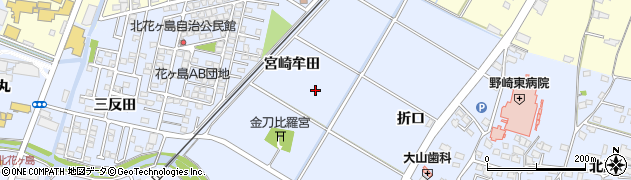 宮崎県宮崎市村角町（地蔵牟田）周辺の地図