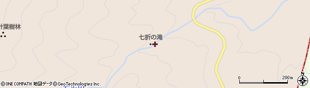 七折ノ滝周辺の地図