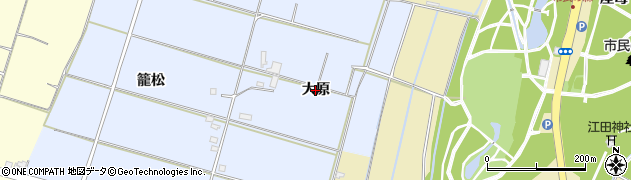 宮崎県宮崎市村角町（大原）周辺の地図