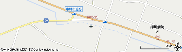 宮崎県小林市野尻町東麓2531周辺の地図
