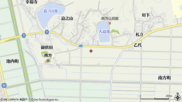 〒880-0037 宮崎県宮崎市南方町の地図