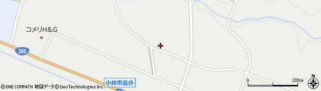 宮崎県小林市野尻町東麓1022周辺の地図