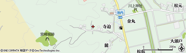 宮崎県宮崎市池内町（寺迫）周辺の地図