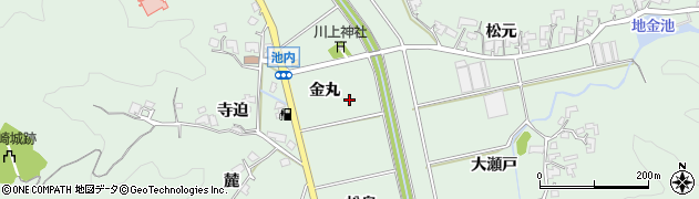 宮崎県宮崎市池内町（金丸）周辺の地図
