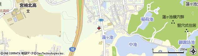 宮崎県宮崎市新名爪4702周辺の地図