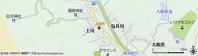 宮崎県宮崎市池内町（立野下）周辺の地図