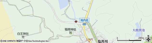 宮崎県宮崎市池内町（松尾下）周辺の地図