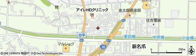 宮田1号緑地広場周辺の地図