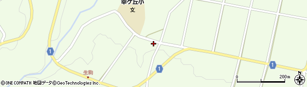 生駒高原りんご園周辺の地図