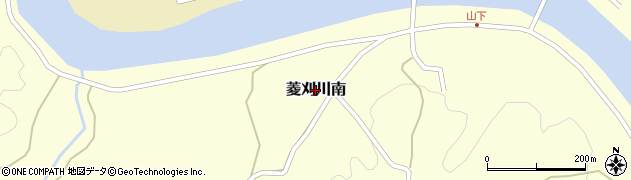 鹿児島県伊佐市菱刈川南周辺の地図