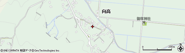 宮崎県東諸県郡国富町向高1492周辺の地図