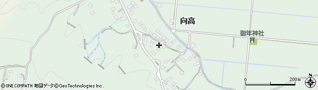 宮崎県東諸県郡国富町向高1491周辺の地図
