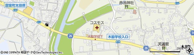 ドラッグストアコスモス木脇店周辺の地図