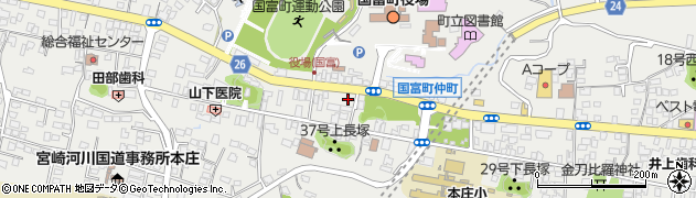 ファミリーマート国富町役場前店周辺の地図
