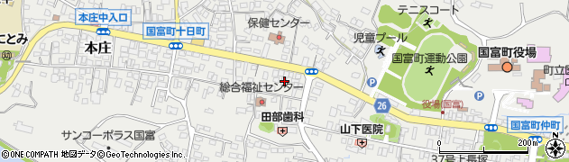 宮崎県東諸県郡国富町本庄4988周辺の地図