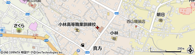 宮崎県小林市真方493周辺の地図