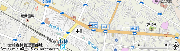 宮交タクシー株式会社　小林営業所周辺の地図