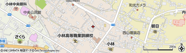 宮崎県小林市真方497周辺の地図