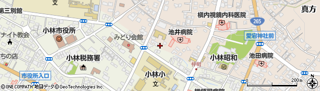 宮崎県小林市真方72周辺の地図