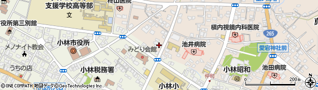 宮崎県小林市真方96周辺の地図