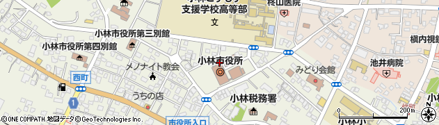 小林市役所　職員労働組合周辺の地図