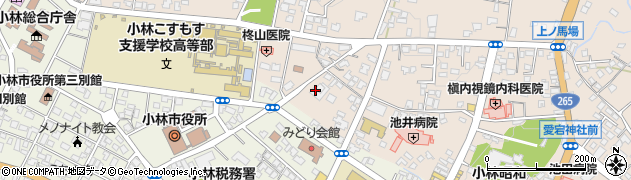 宮崎県小林市真方99周辺の地図