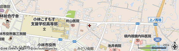 宮崎県小林市真方110周辺の地図