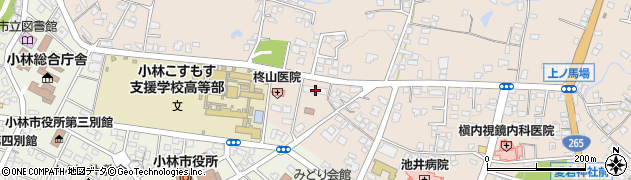 宮崎県小林市真方111周辺の地図