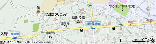 宮崎県東諸県郡綾町周辺の地図