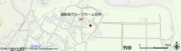 宮崎県国富町（東諸県郡）竹田周辺の地図