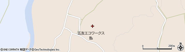 宮崎県えびの市東長江浦周辺の地図