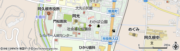 鹿児島県阿久根市鶴見町周辺の地図