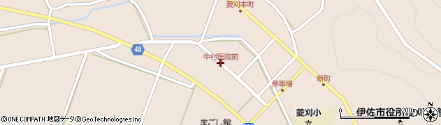 中村医院前周辺の地図
