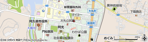 阿久根ガス株式会社　本社周辺の地図