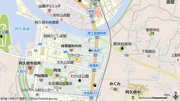 〒899-1624 鹿児島県阿久根市大丸町の地図