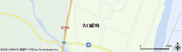 鹿児島県伊佐市大口堂崎周辺の地図