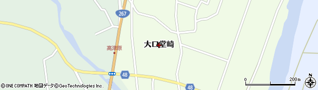 鹿児島県伊佐市大口堂崎周辺の地図