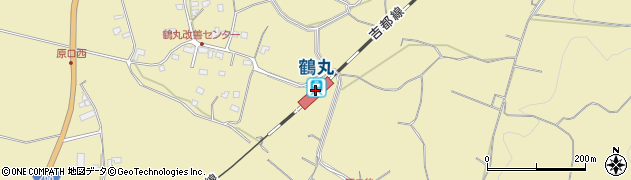 鶴丸駅周辺の地図