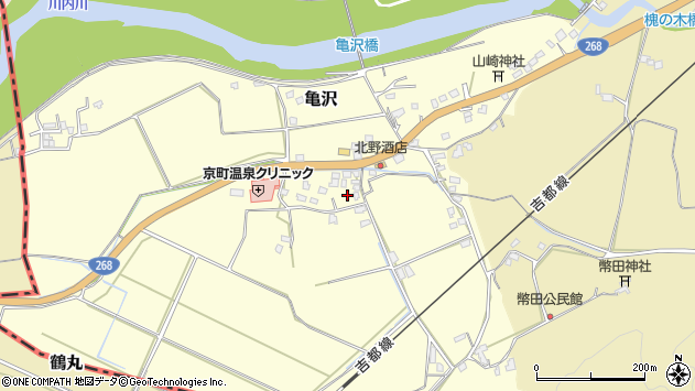 〒889-4155 宮崎県えびの市亀沢の地図