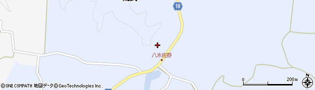 宮崎県西都市荒武周辺の地図