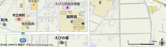 飯野高校周辺の地図