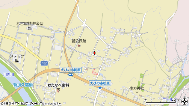 〒889-4222 宮崎県えびの市小田の地図